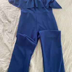 Blue jumpsuit
